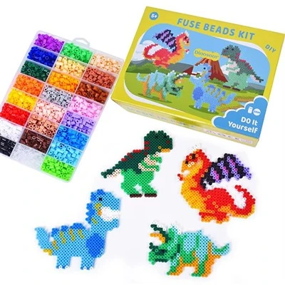 Dinozauru drošinātāju krelles DIY komplekts
