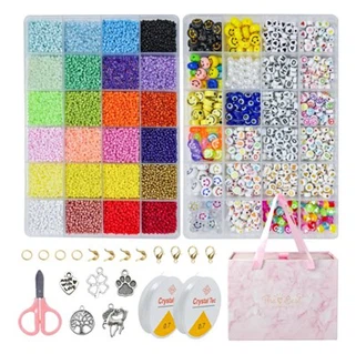 Stikla sēklu pērlīšu rotaslietas